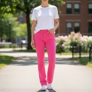 NWOT Charter Club Women's Pink Straight Leg Jeans